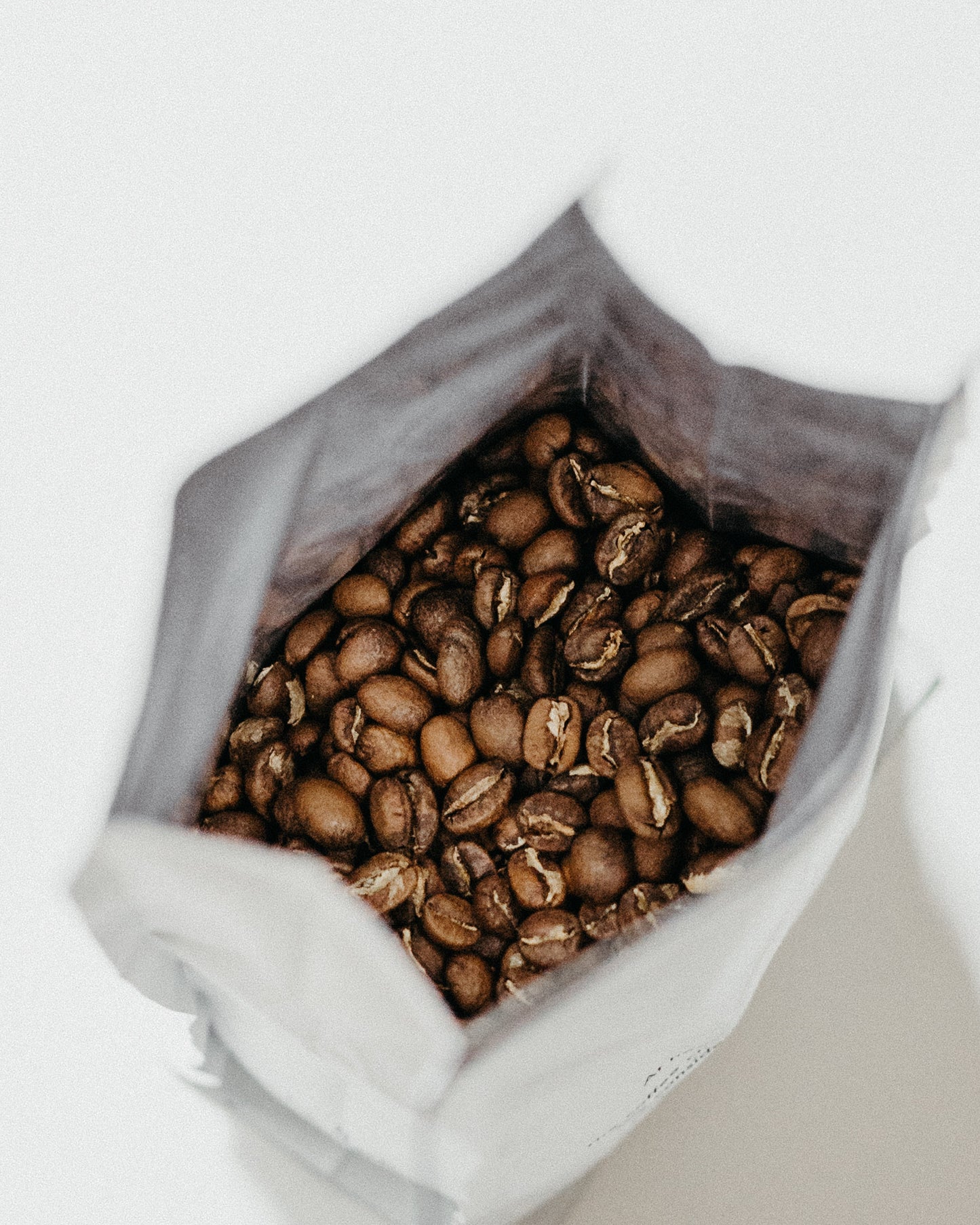 Dark roast coffee beans